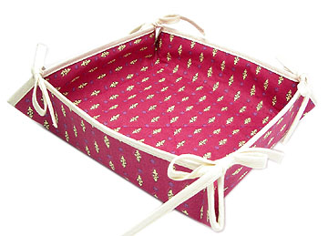 Provencal bread basket (Fanny. grape pink)
